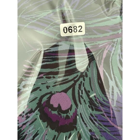 Y2K Mini Dress Small Strapless Beaded Artsy Peacock Forest Fairy Grunge 2010s - Picture 11 of 11